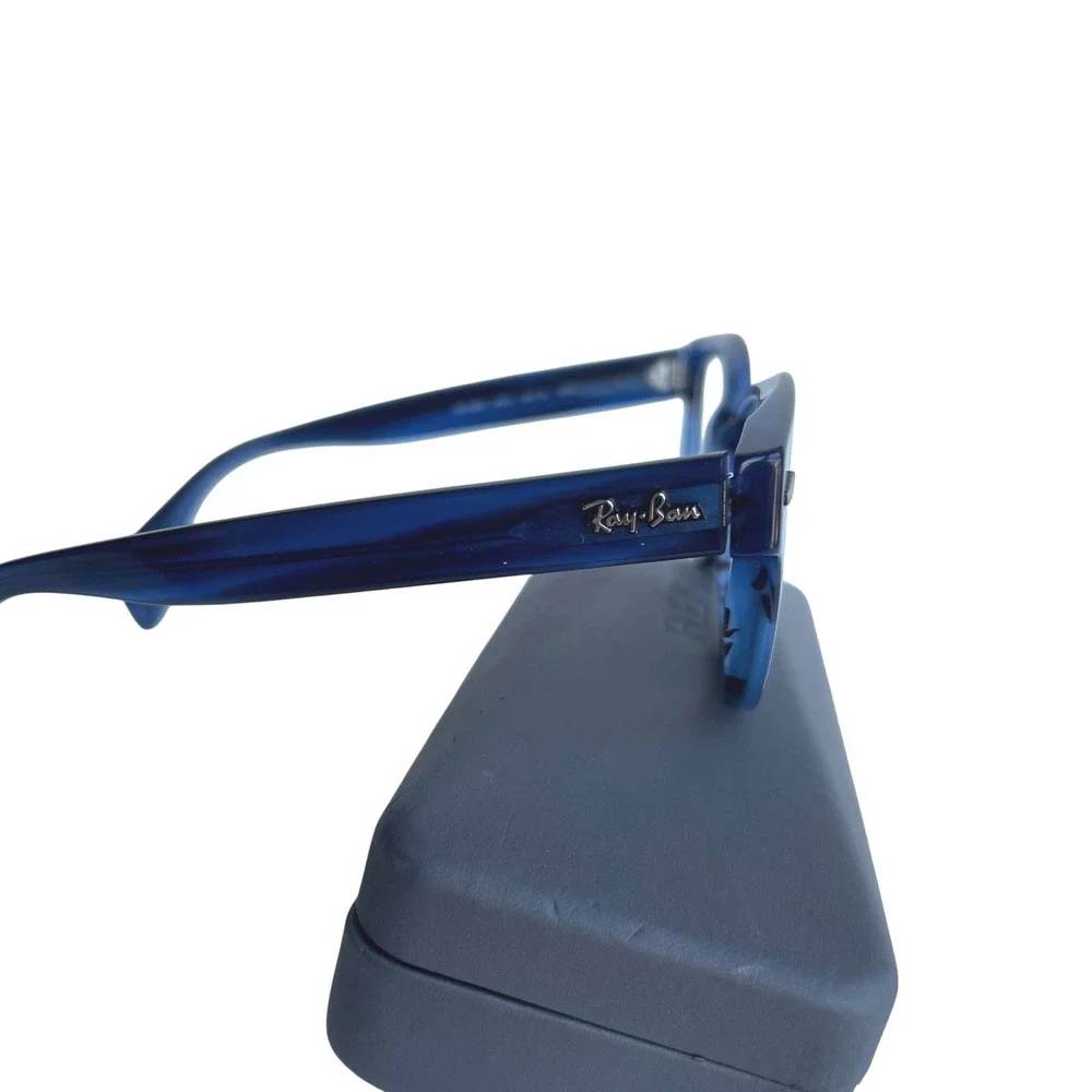 Ray-Ban RB 0880 8053 Blue Marble Square Eyeglasses Frames 49-19-145 Italy
